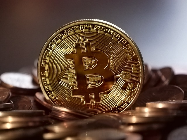 Un Bitcoin, une crypto-monnaie.